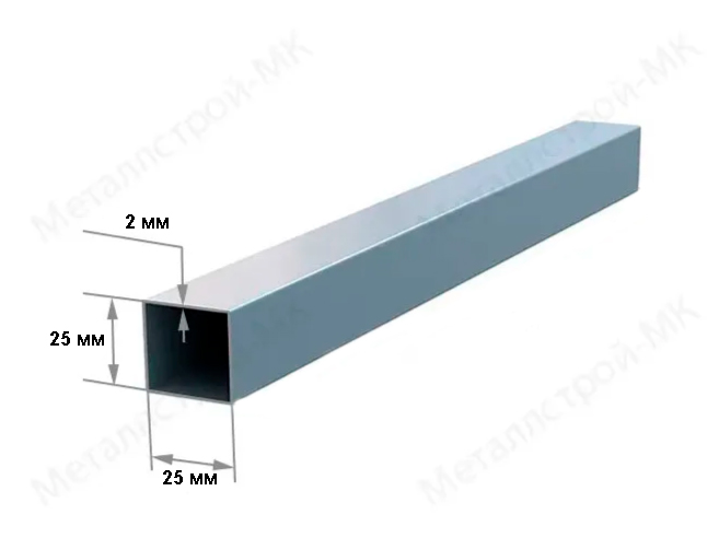 Профильнаятруба25х25х2мм