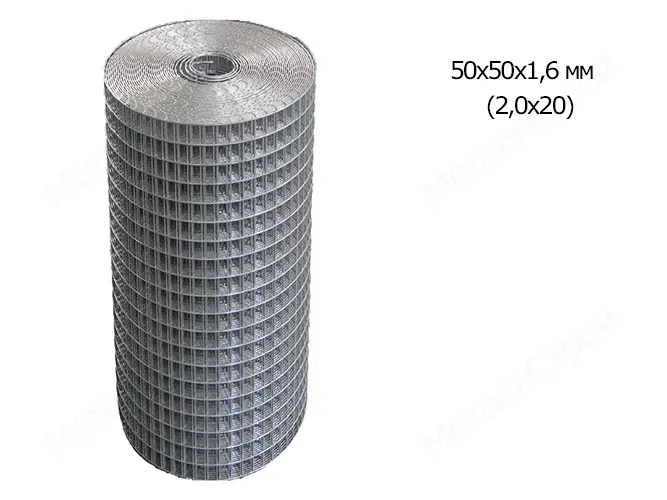 Сетка ПВХ в рулонах 50х50х1,6 мм (2,0х20) фото