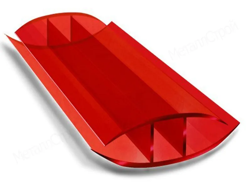 Профиль соединительный  база + крышка 6-10 мм красный фото
